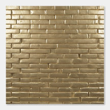 Golden Gold Bricks Patterns Elegantes Minimalistis