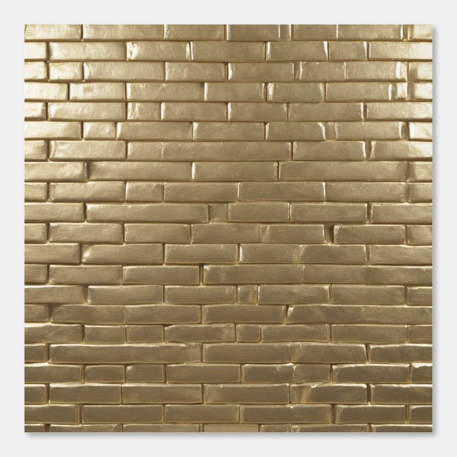 Golden Gold Bricks Patterns Elegantes Minimalistis Tapete (Vorderseite)