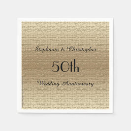 Golden Golden 50 Jahre Party Paper Napkin Serviette