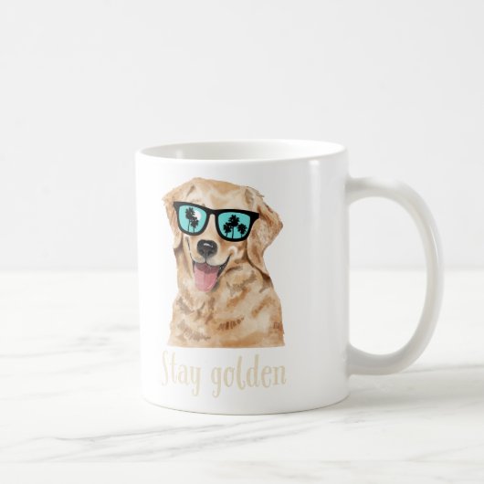 Golden - Golden Retriever Dog Lover bleibe Kaffeetasse (Rechts)