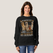 Golden Golden Retriever Hundekaffee Sweatshirt (Vorne ganz)
