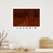 Golden Gondola Poster (Küche)