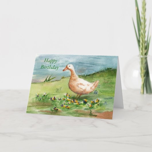 Golden Goose Birthday Card Karte (Vorderseite)