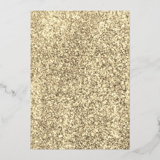 Golden Gown, Fabulous 60th Birthday Dress Gold Folieneinladung (Rückseite)