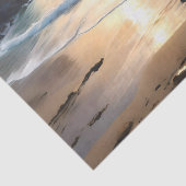 Golden Grace: Ein Palomino Pferd am Sonnenuntergan Seidenpapier (Detail)