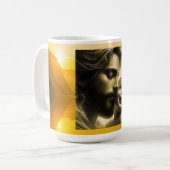 Golden Grace Embrace Kaffeetasse (Vorderseite Links)