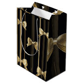 Golden Grace-Geschenktasche Mittlere Geschenktüte (Rückseite Schrägansicht)