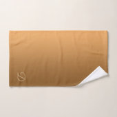 Golden Gradient mit benutzerdefinierter Monogramm Badhandtuch Set (Handtuch)