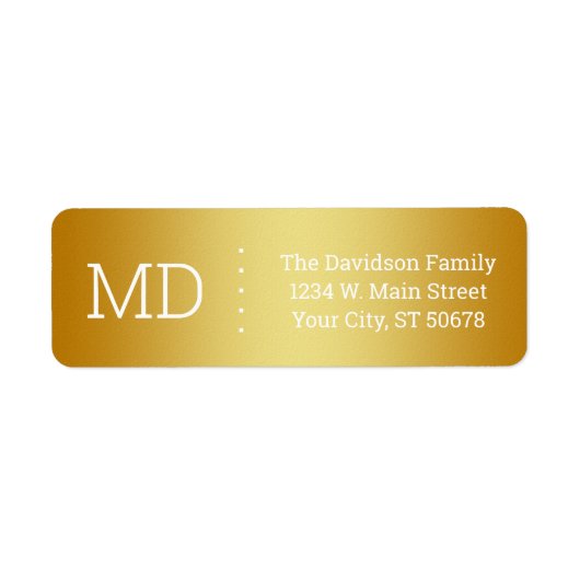 Golden Gradient Oberflächentextur (Vorne)