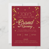 Golden Grand Opening Business UAWG Einladungskarte (Vorderseite)