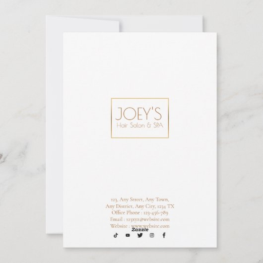 Golden Grand Opening - Preisverleihung Einladung K (Rückseite)