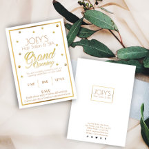 Golden Grand Opening - Preisverleihung Einladung K