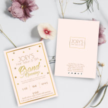 Golden Grand Opening - Preisverleihung Einladung K