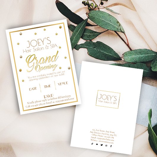 Golden Grand Opening - Preisverleihung Einladung K