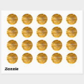 Golden Gratulationen Sticker (Blatt)