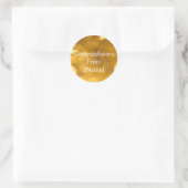 Golden Gratulationen Sticker (Tasche)