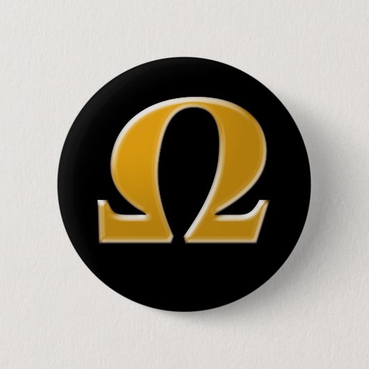 Golden Greece Omega - Symbol des Widerstands Button (Vorderseite)