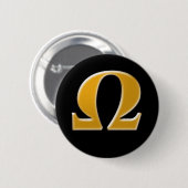 Golden Greece Omega - Symbol des Widerstands Button (Vorne & Hinten)