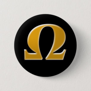 Golden Greece Omega - Symbol des Widerstands Button
