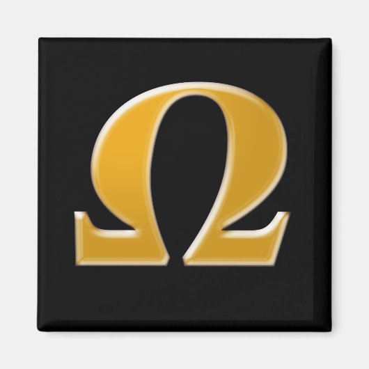 Golden Greece Omega - Symbol des Widerstands Magnet (Vorne)
