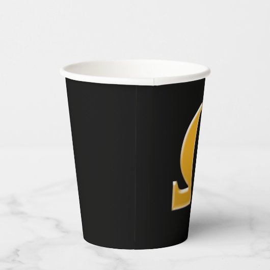 Golden Greece Omega - Symbol des Widerstands Pappbecher (Rechts)