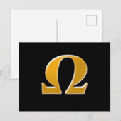 Golden Greece Omega - Symbol des Widerstands Postkarte (Vorne/Hinten)