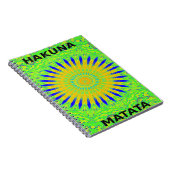 Golden Green African Traditional Fabric Colors Notizblock (Rechte Seite)