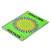 Golden Green African Traditional Fabric Colors Notizblock (Linke Seite)