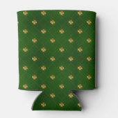 Golden Green Clover Pattern Dosenkühler (Rückseite)
