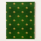 Golden Green Clover Pattern Planer (Rückseite)