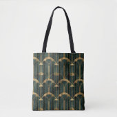 Golden & Green Gatsby Glamour Tasche (Vorderseite)
