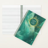 Golden Green Marble Notizblock (Innen)