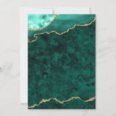 Golden Green Nursing School Graduation Party Einladung (Rückseite)