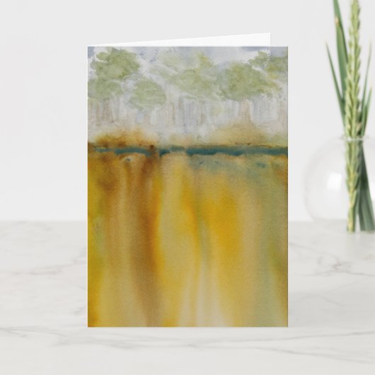 Golden Greeting Card Blank Inside  Karte (Vorderseite)