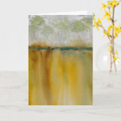 Golden Greeting Card Blank Inside  Karte (Gelbe Blume)