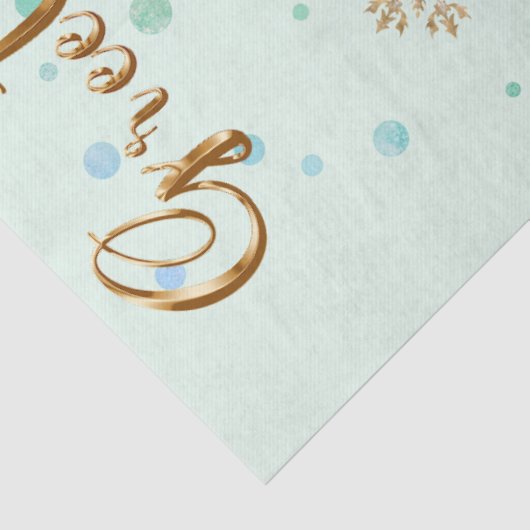 Golden Greetings  Seidenpapier (Detail)