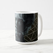 Golden Grid Muse Kaffeetasse (VorderseiteRechts)