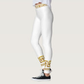 Golden griechisch wichtige athletische Leggings (Links)