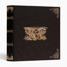 Golden Griffin Elegant Gothic Binder