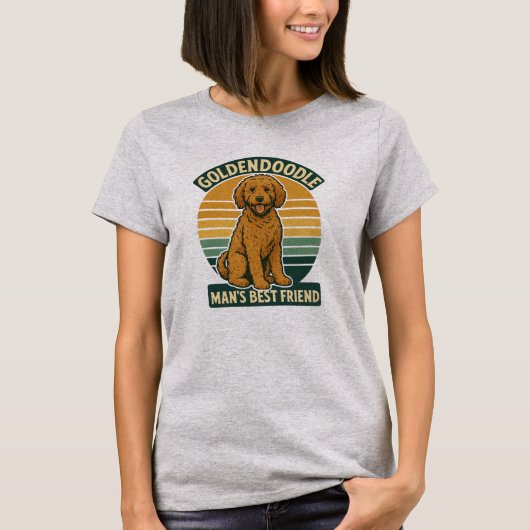 Golden Groove Festival – Retro Goldendoodle T-Shirt (Vorderseite)