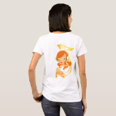  “Golden Groove Goddess” T-Shirt (Schwarz voll)