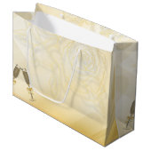 Golden Große Geschenktüte (Vorderseite Schrägansicht)