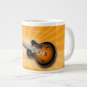 Golden Grunge Burst Gitarre Tasse (Vorderseite Rechts)
