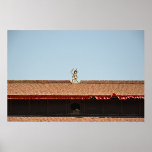 Golden Guardian, Nepal - Reisefotografie Print Poster