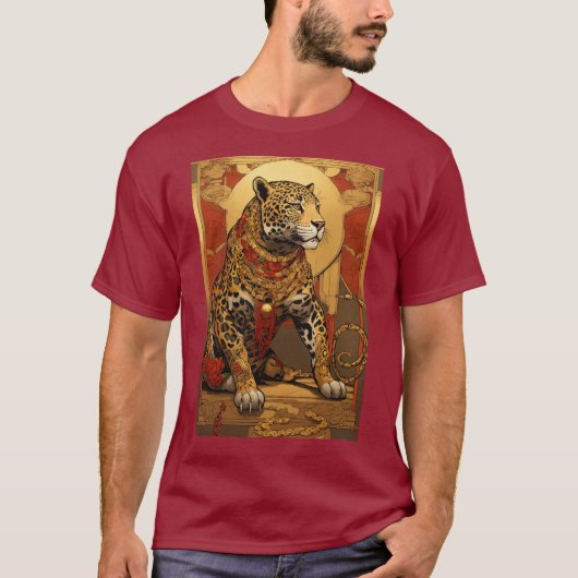 Golden Guardians: The Jaguar Lion Collection" T-Shirt (Vorderseite)