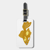 Golden Guppy Fish Niedlich Tropical Aquarium Fisch Gepäckanhänger (Vorderseite vertikal)