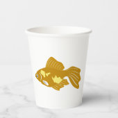 Golden Guppy Fish Niedlich Tropical Aquarium Fisch Pappbecher (Vorderseite)