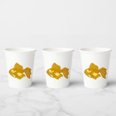 Golden Guppy Fish Niedlich Tropical Aquarium Fisch Pappbecher