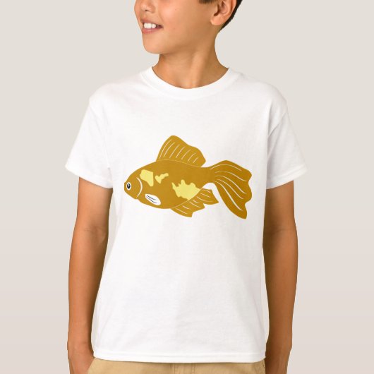 Golden Guppy Fish Niedlich Tropical Aquarium Fisch T-Shirt (Vorderseite)