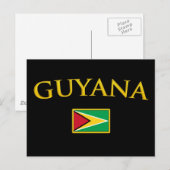 Golden Guyana Postkarte (Vorne/Hinten)